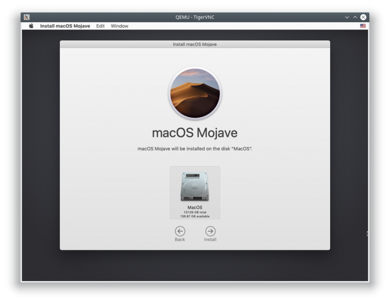 Установка pure. Установка Mac os Mojave.